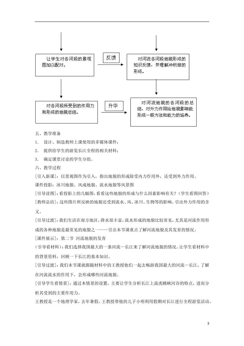 内蒙古赤峰二中高中地理 第四章第三节河流地貌的发育教案1 新人教版必修1_第3页