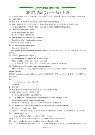 冀教版英语必修3 Unit3 The Computer 语法