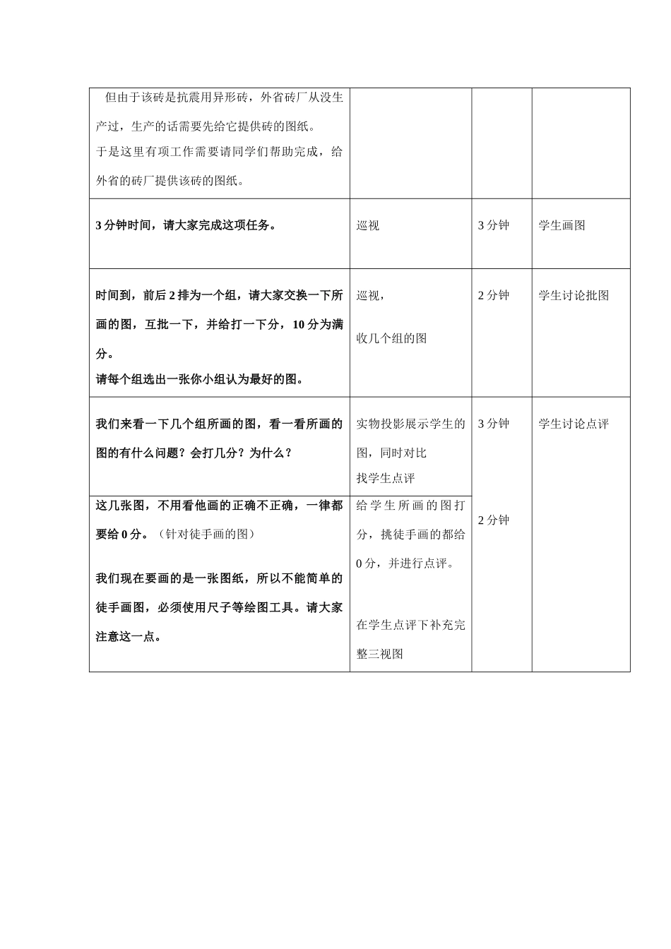 高三通用技术《简单三视图的绘制》教学设计2_第3页