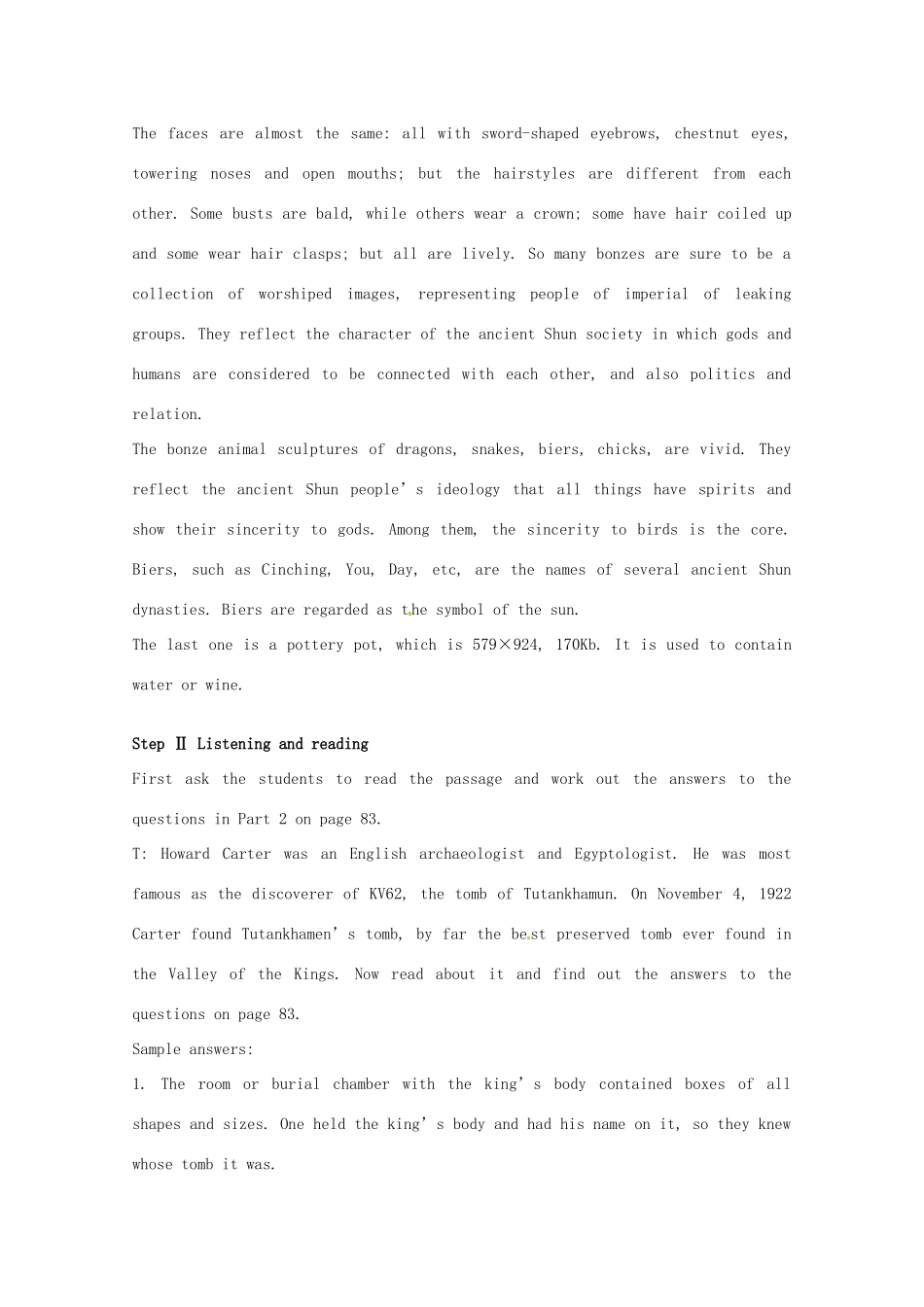 高中英语 Unit5第5课时 The Fifth Period Integrating skills(Ⅱ)教案 新人教版选修8_第2页