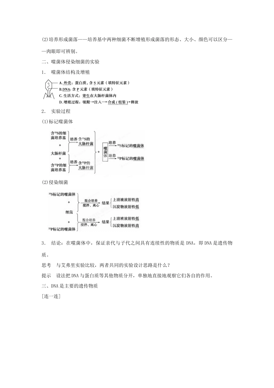 重庆市万州分水中学高考生物 第3章《基因的本质》考点复习一 分析肺炎双球菌的转化实验 新人教版必修2_第3页