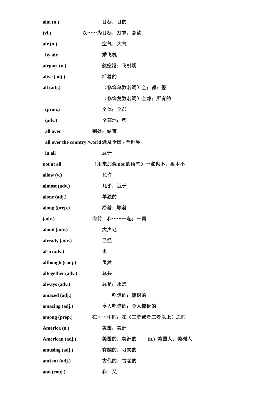 天津市普通高中英语学业水平考试词汇表教案_第3页