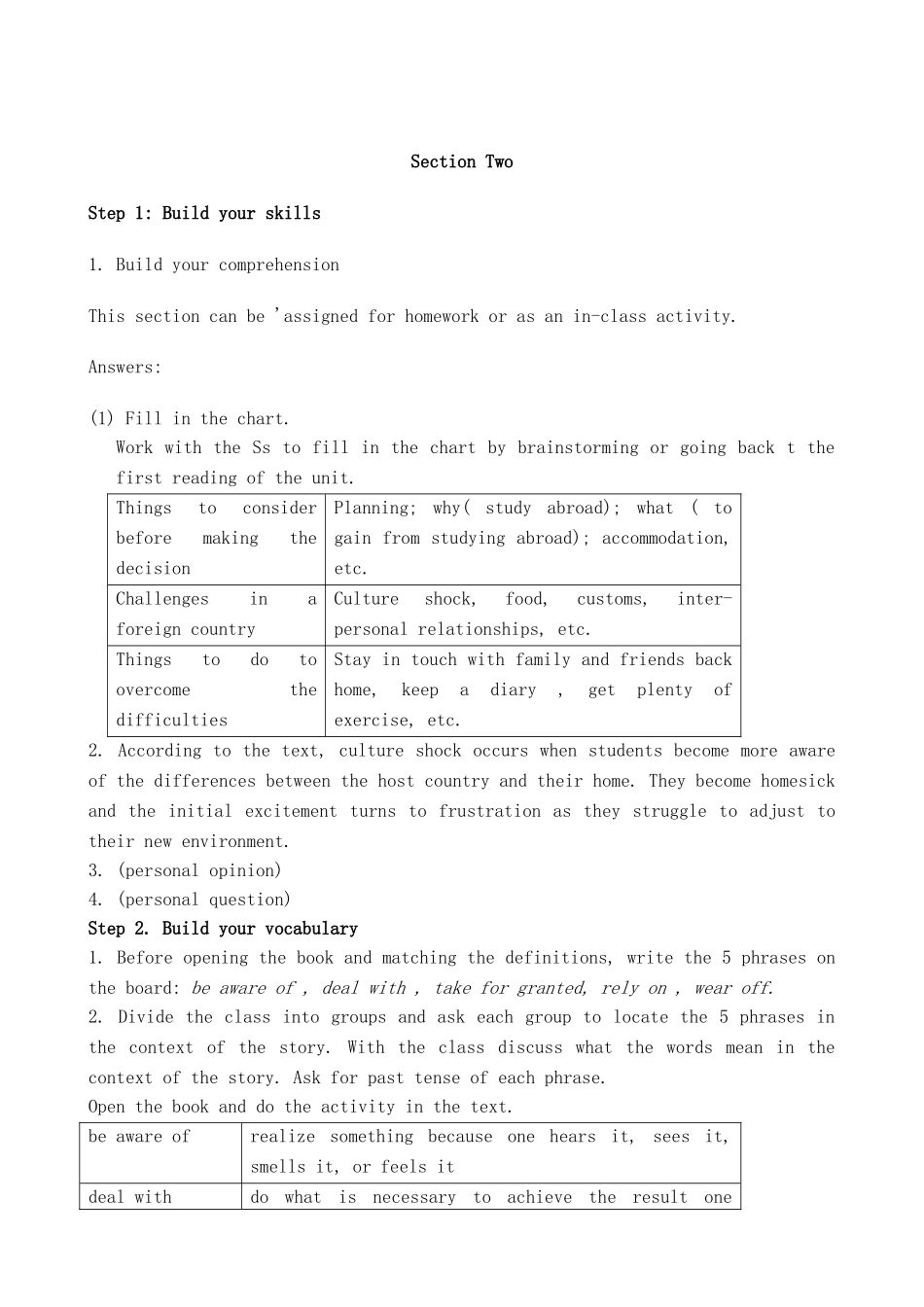 冀教版高中英语必修5Unit7 Studying abroad：what you need to know_第2页