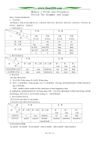外研版英语必修10 Module1 Pride and Prejudice-Grammar and Usage036