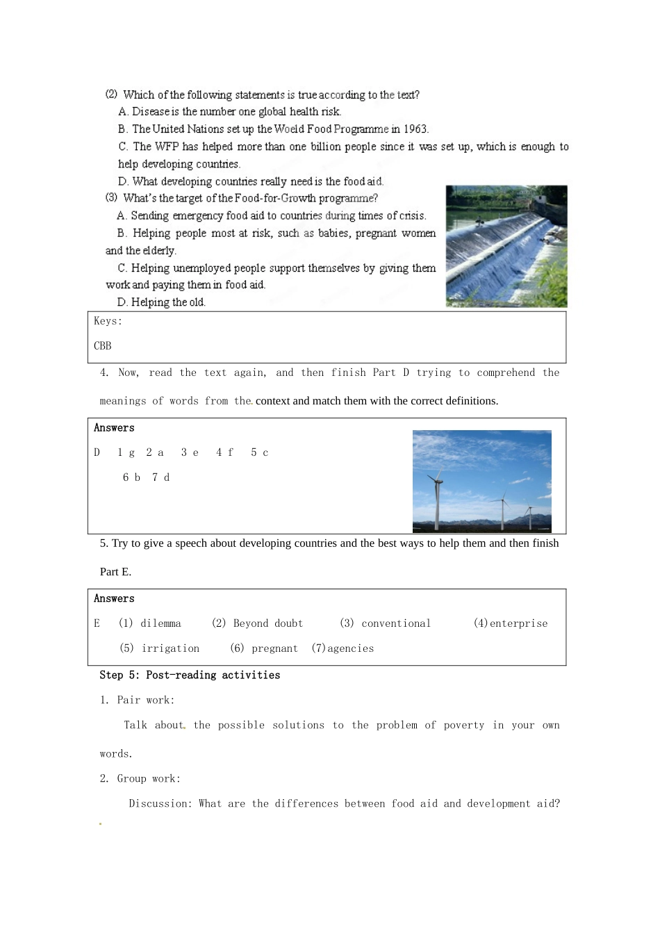 湖南省临澧县第一中学高中英语 Unit 1 Nothing Reading教学设计 牛津译林版选修10_第3页