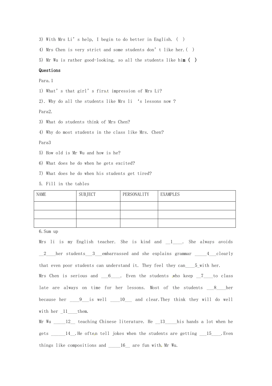 辽宁省大连铁路中学高中英语 Module2 reading 学案 牛津版必修1_第3页