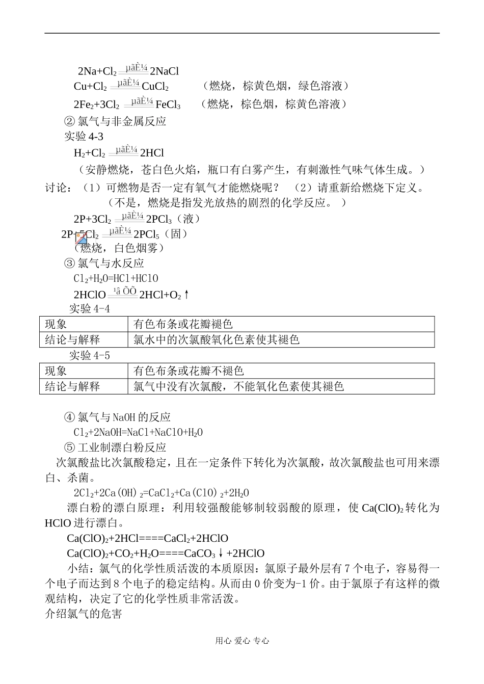 高一化学必修1 第二节 富集在海水中的元素 氯1_第2页