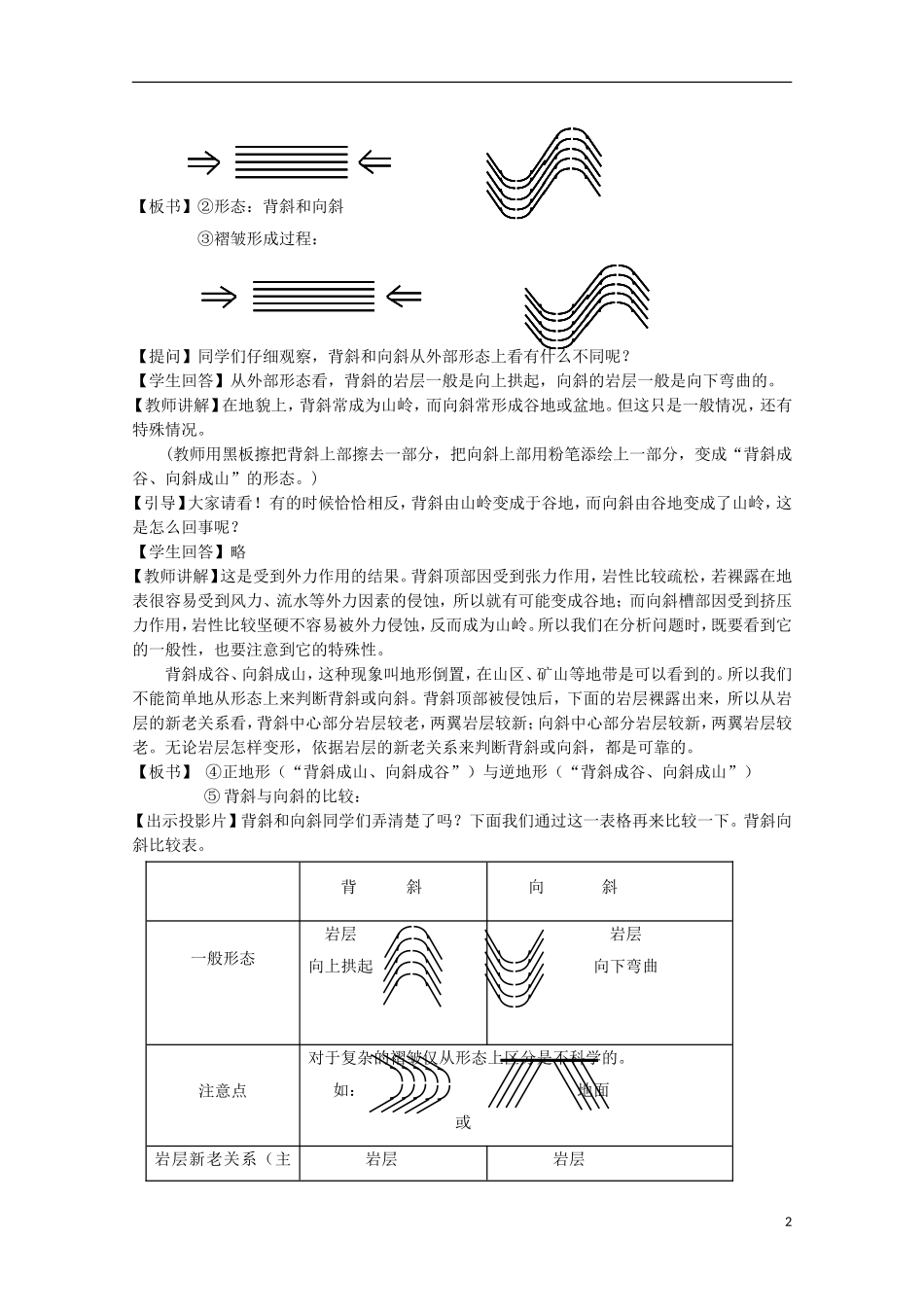 内蒙古赤峰二中高中地理 第四章第二节山岳的形成教案7 新人教版必修1_第2页