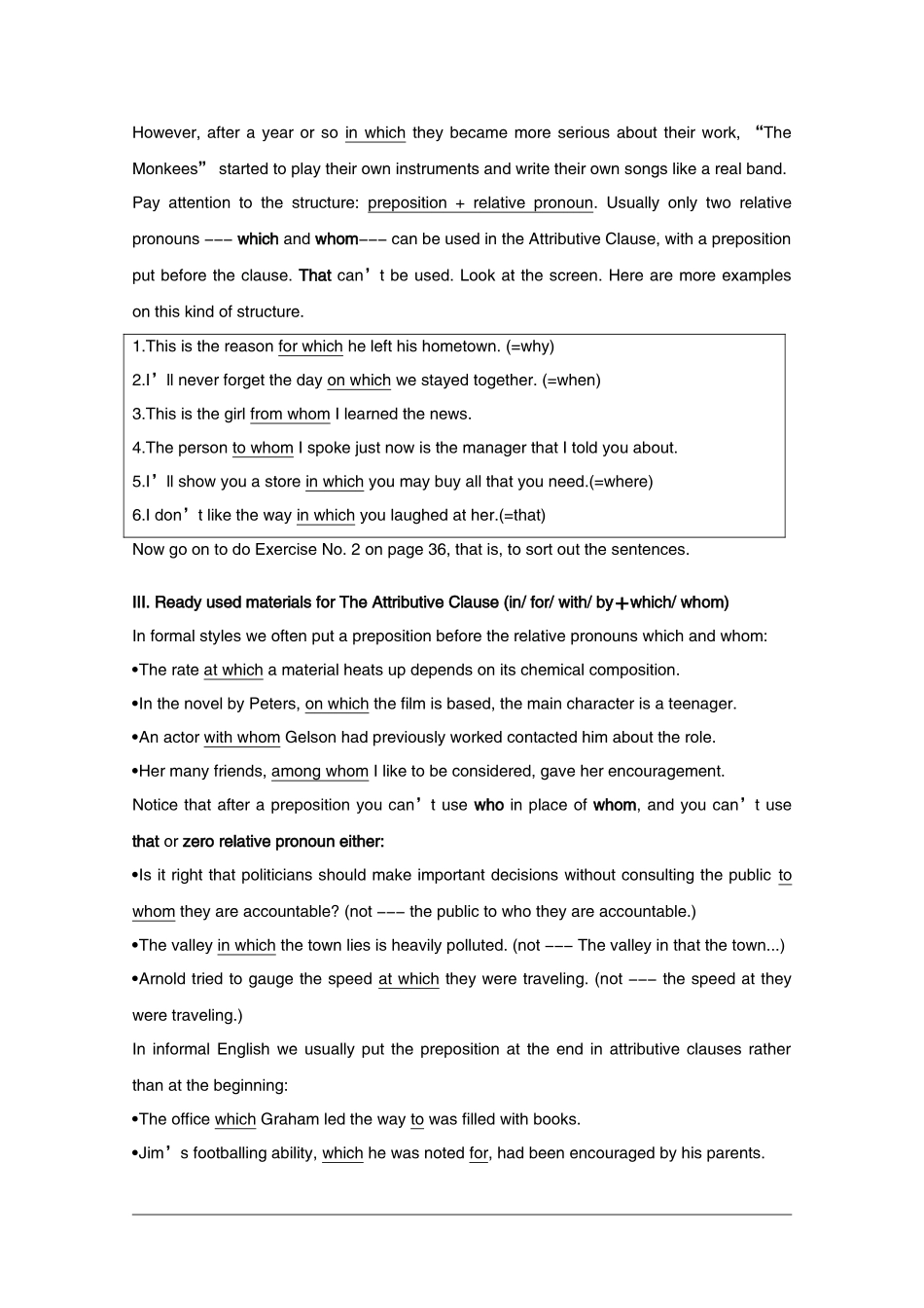 高中英语：Unit5 Grammar and Useful Structures教案（新人教版必修2）河北地区专用_第2页