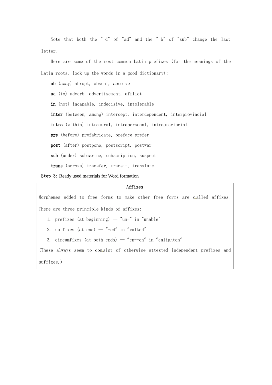 湖南省蓝山二中高中英语《unit1 Word power》教案 牛津版必修4_第3页