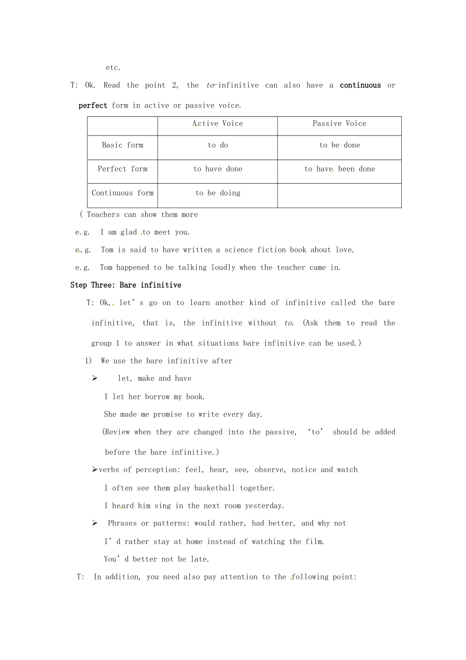 江苏省连云港灌云县第一中学高中英语 unit 1 Getting along with others Gramma教案 牛津版必修5_第3页