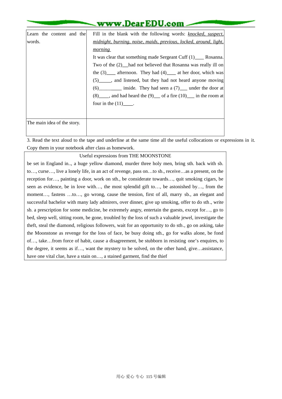 高中英语第三册(全一册)Unit 13 The mystery of the Moonstone-Period 2 Let’s read_第3页