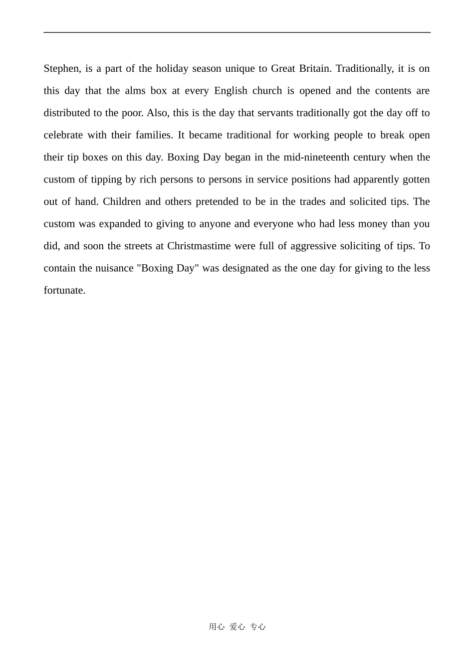 高中英语Unit2 The United Kingdom文章 Christmas In BRITISH ISLES人教版必修五_第3页