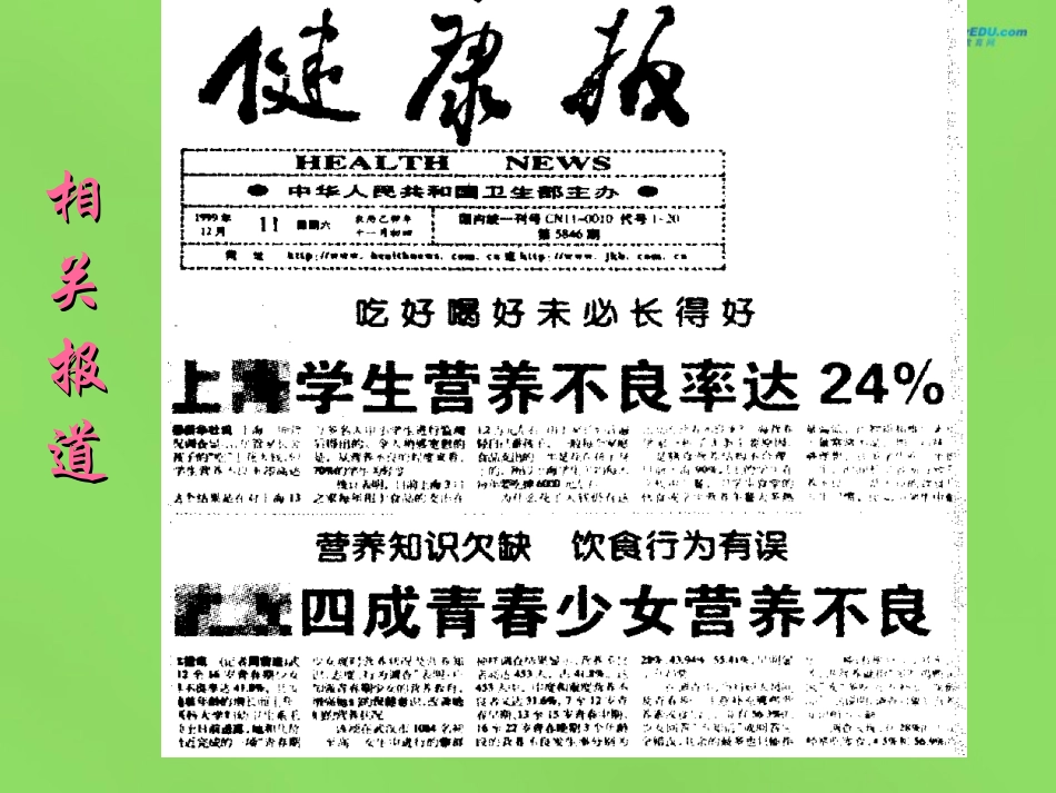 山东省淄博市临淄区第八中学七年级生物下册 2.3 关注合理营养与食品安全课件 新人教版_第2页