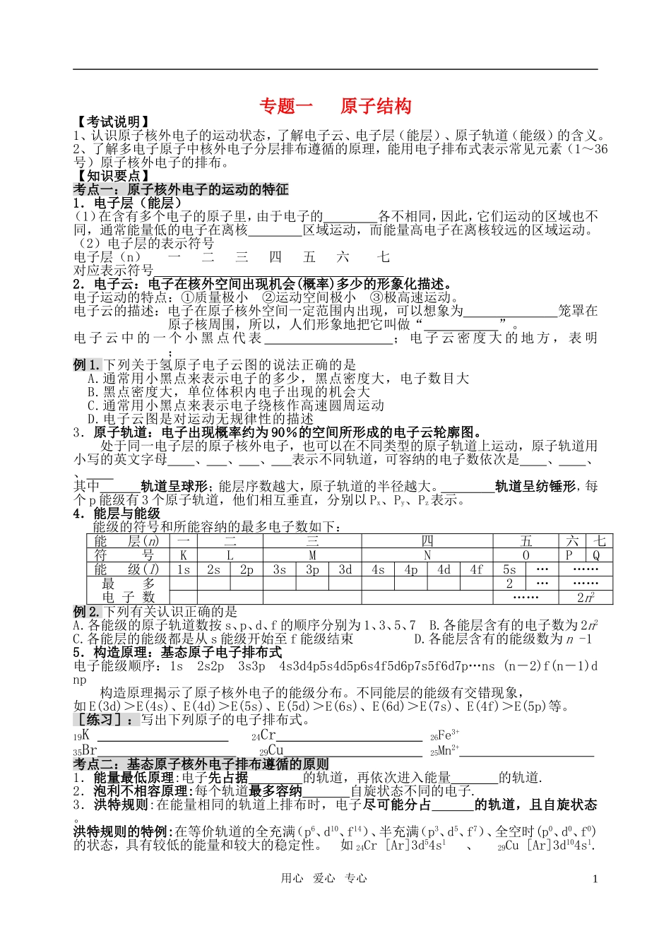 高三化学第二轮化学专题复习全套教案_第1页