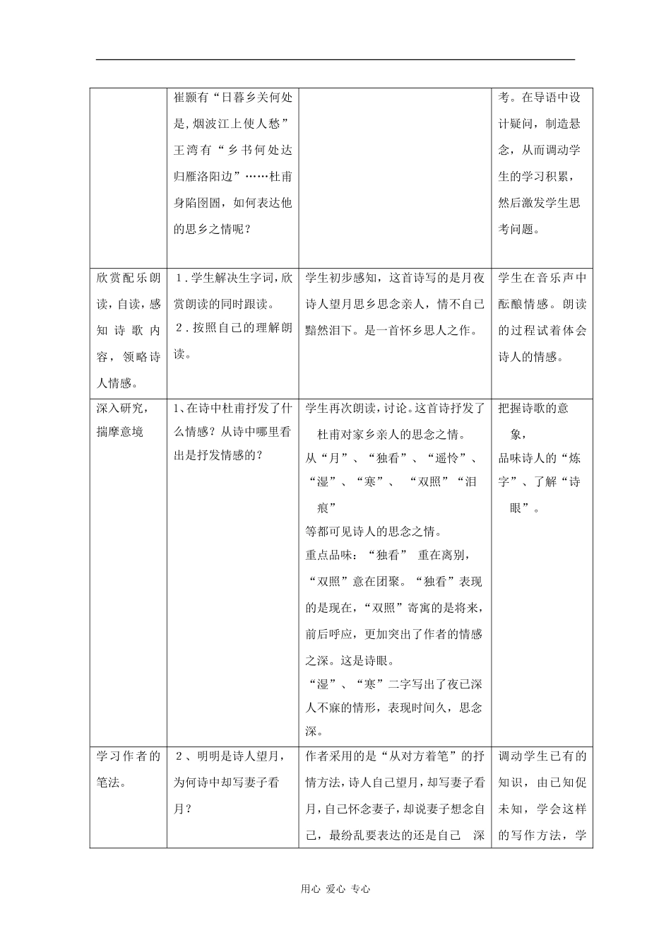 高三语文：5.20《诗词三首》教案 沪教版_第2页