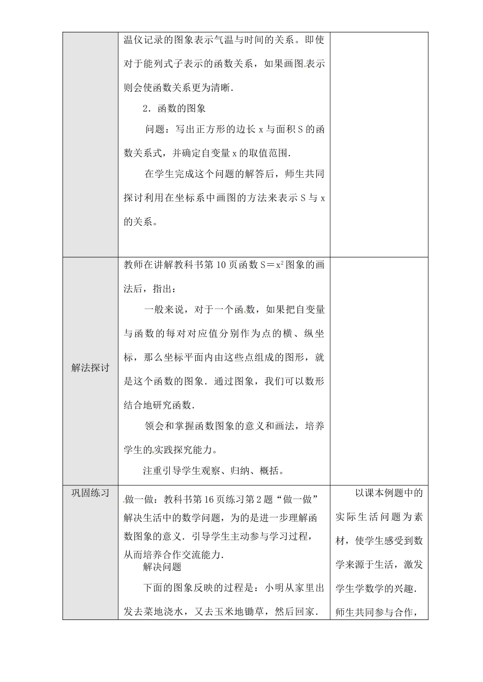 新疆克拉玛依市第十三中学八年级数学 《变量与函数（3）》教案 人教新课标版_第2页
