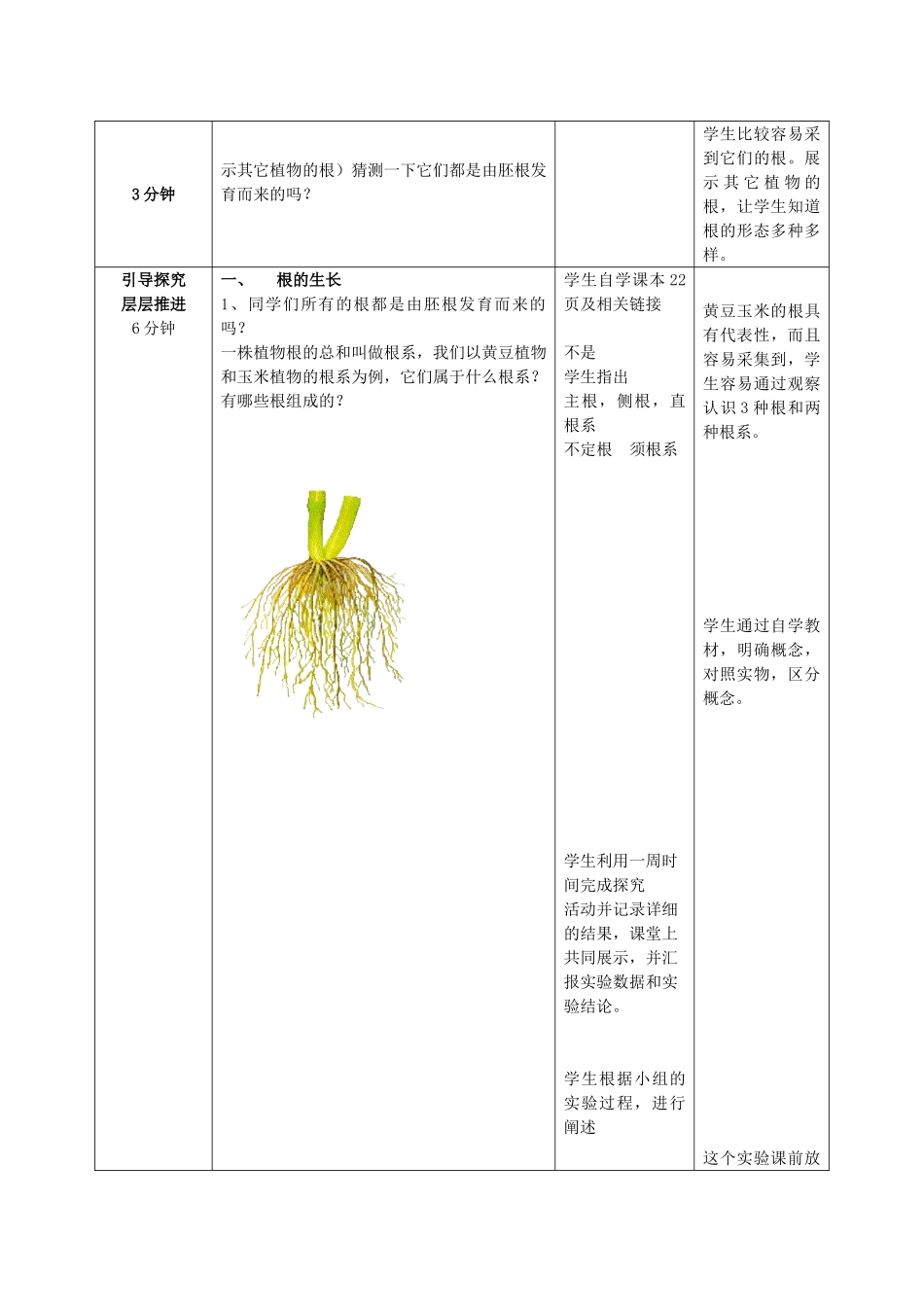 山东省枣庄市峄城区吴林街道中学八年级生物上册 第四单元 第一章 第五节 根的结构与功能第一课时教案 济南版_第2页