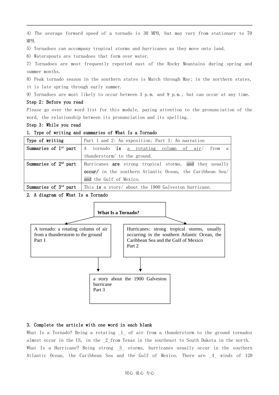 高中英语Module 3 The Violence of Nature-Reading外研版必修三_第2页