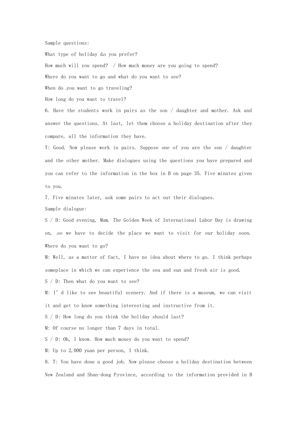 山东省冠县武训高级中学高中英语 unit2（task(2)）教案_第3页