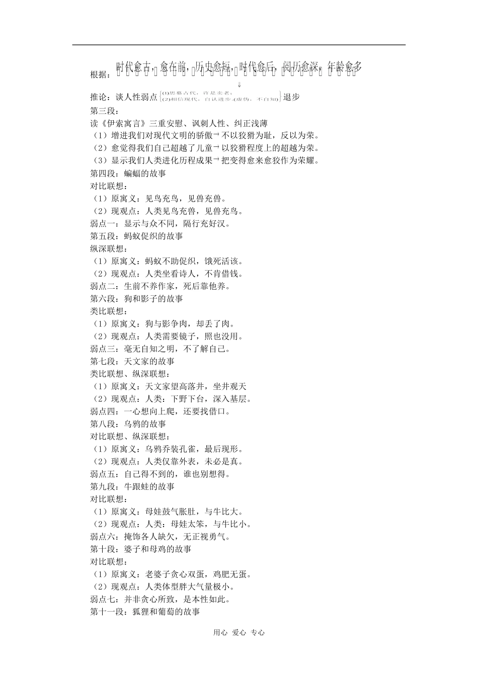 高一语文第四单元  读《伊索寓言》人教版知识精讲_第2页