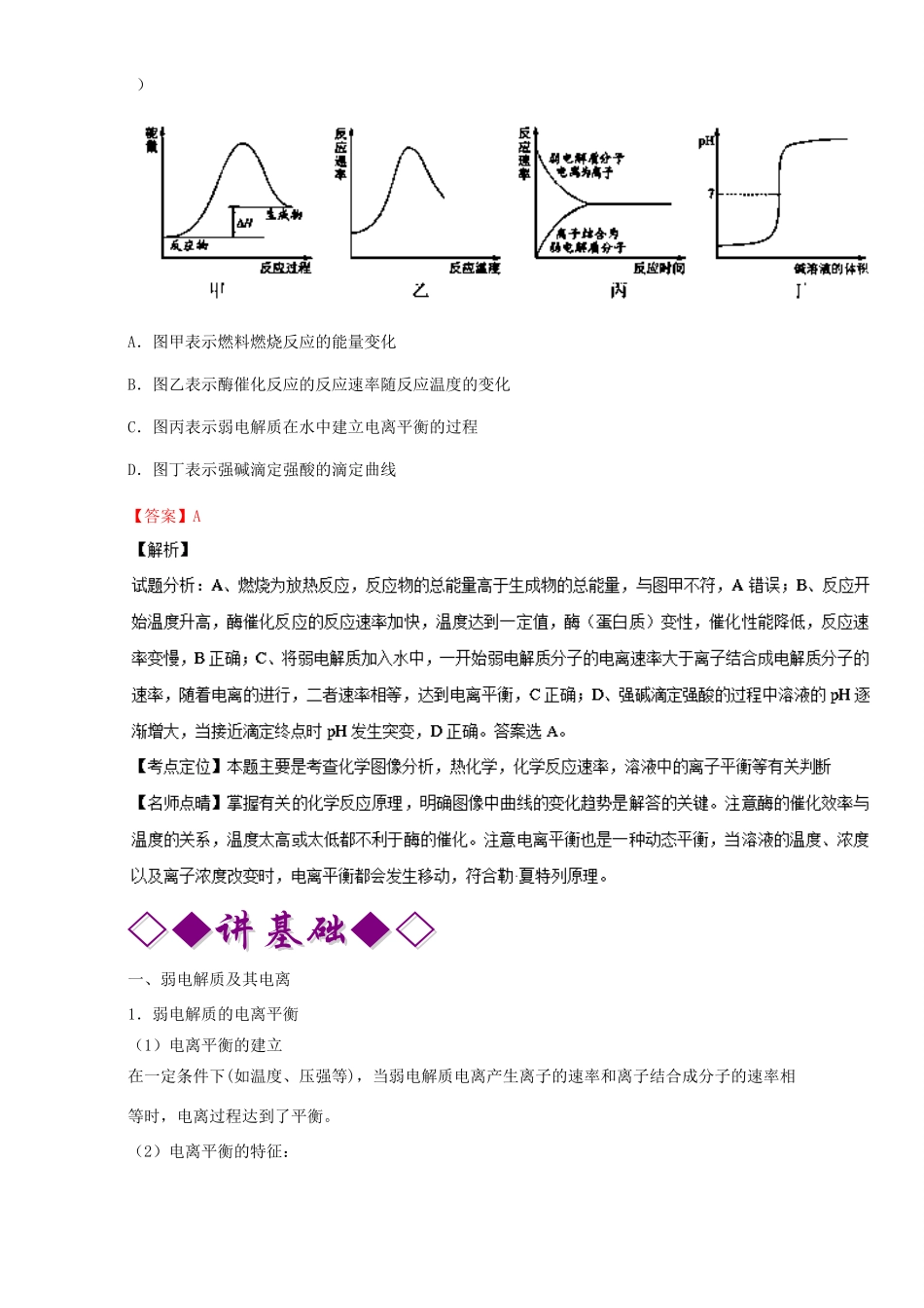 高考化学二轮复习 专题10 电解质溶液与离子平衡（讲）（含解析）-人教版高三全册化学教案_第2页