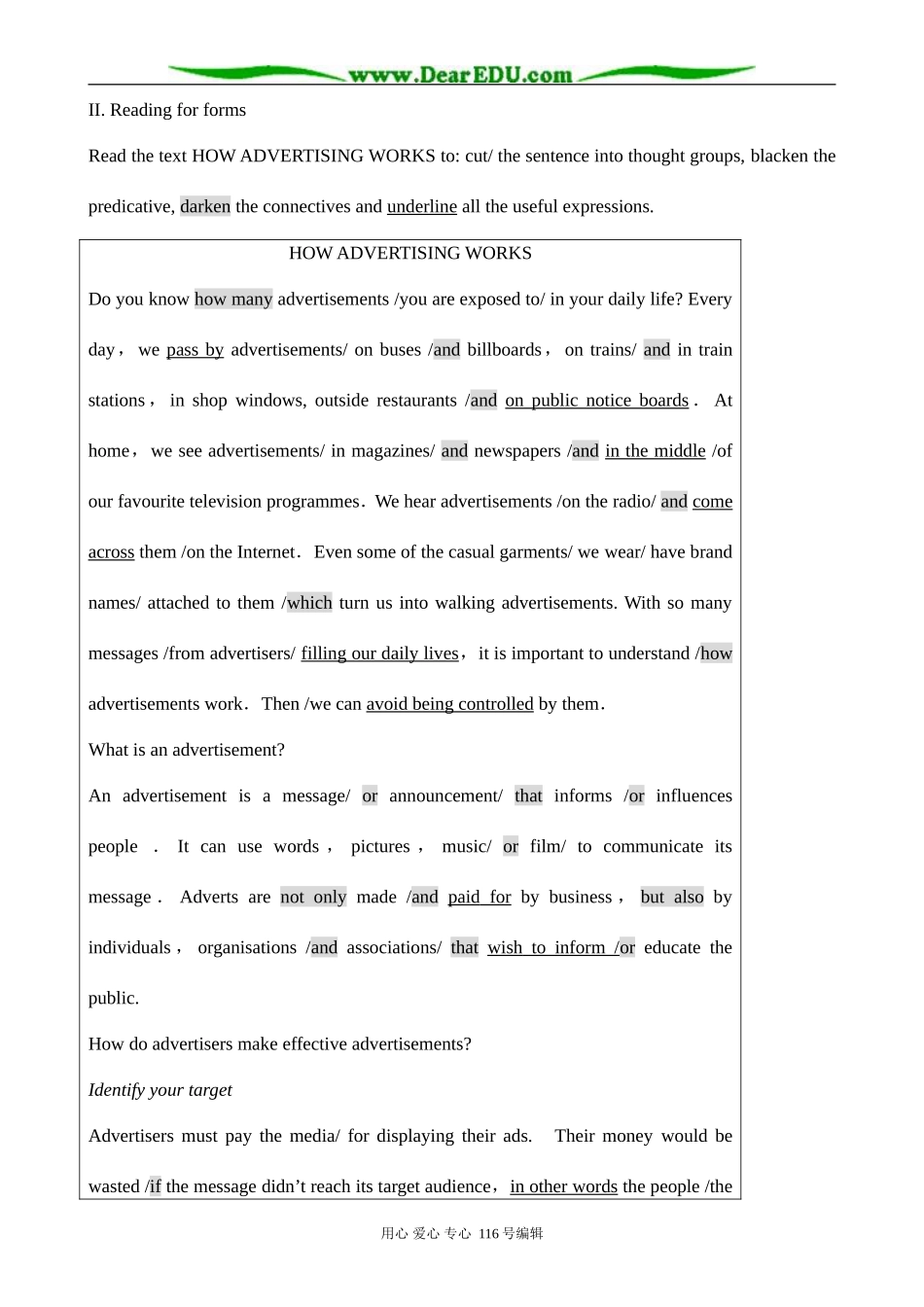 高中英语Unit 5 Inside advertising--Reading_第3页