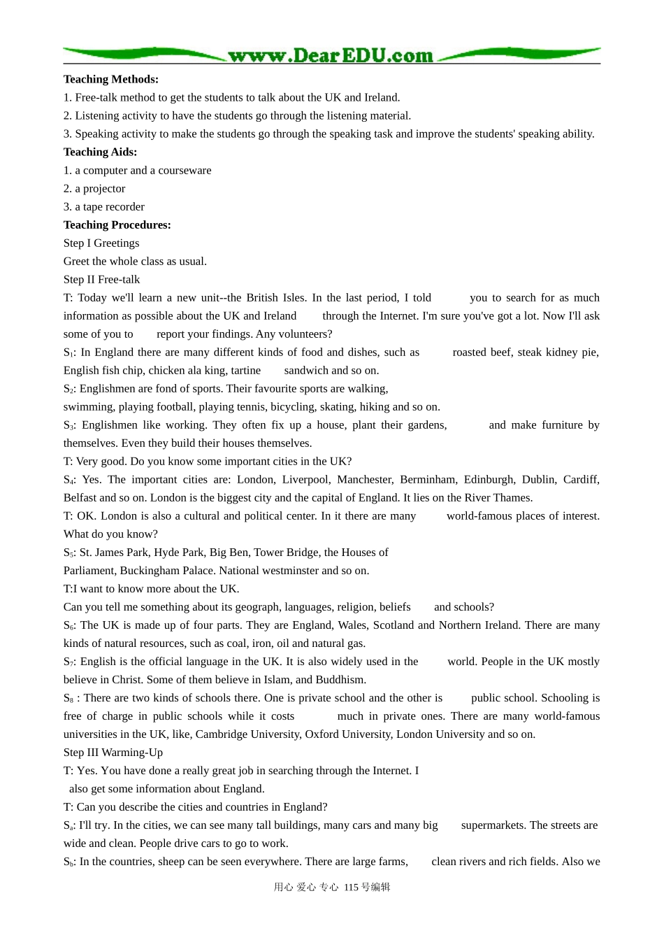 高中英语第二册上Unit 5 The First Period_第3页