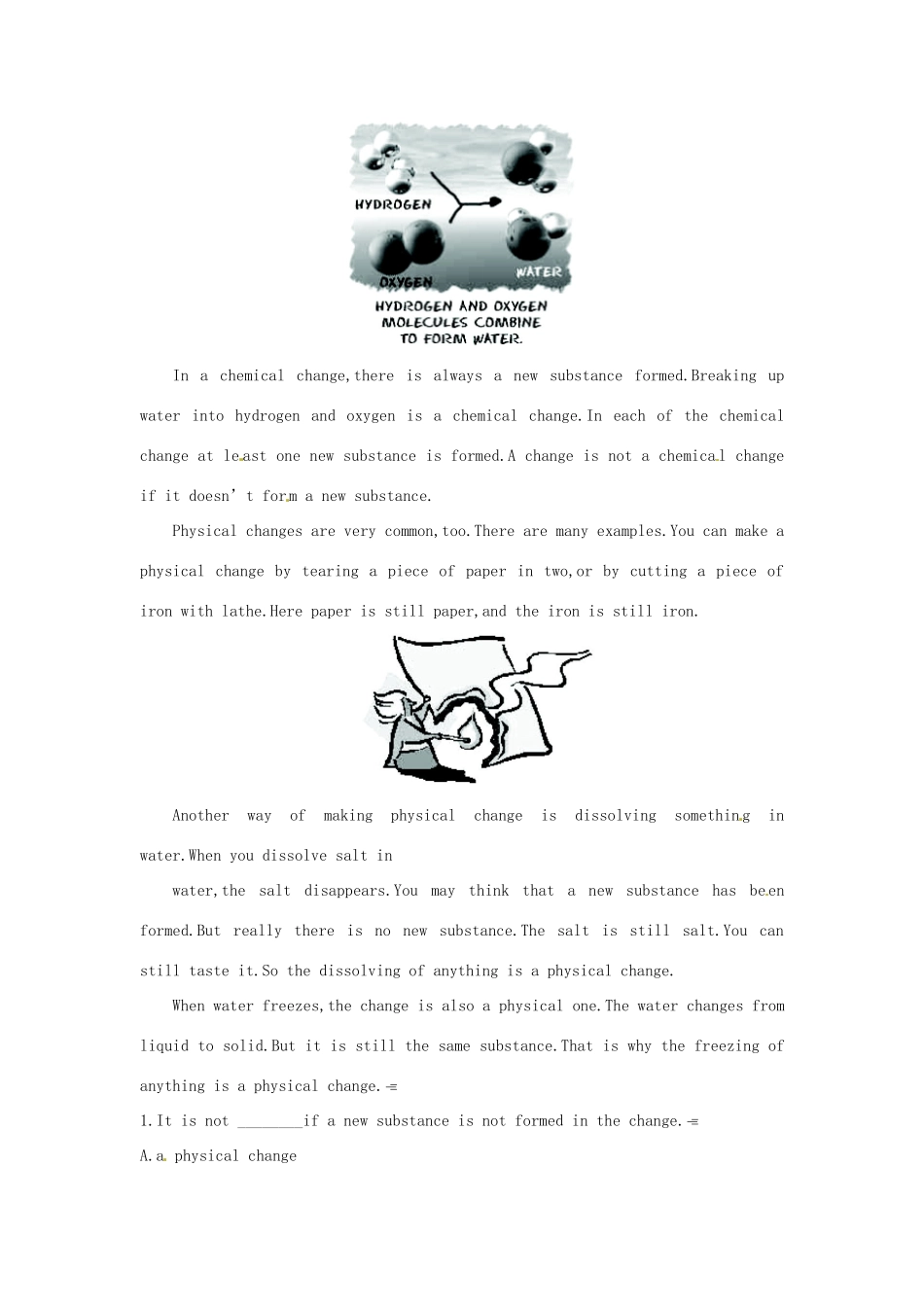 高中英语 话题导入 Module 5A Lesson in a Lab教案 外研版必修1_第2页