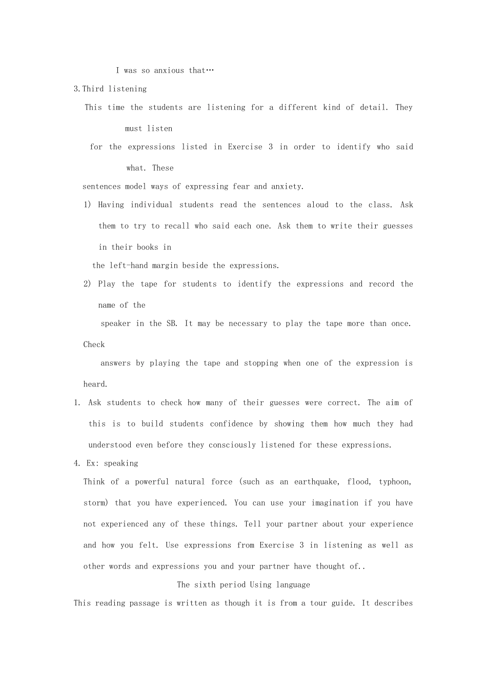 高中英语 Unit5《The power of nature》教案（7） 新人教版选修6_第2页