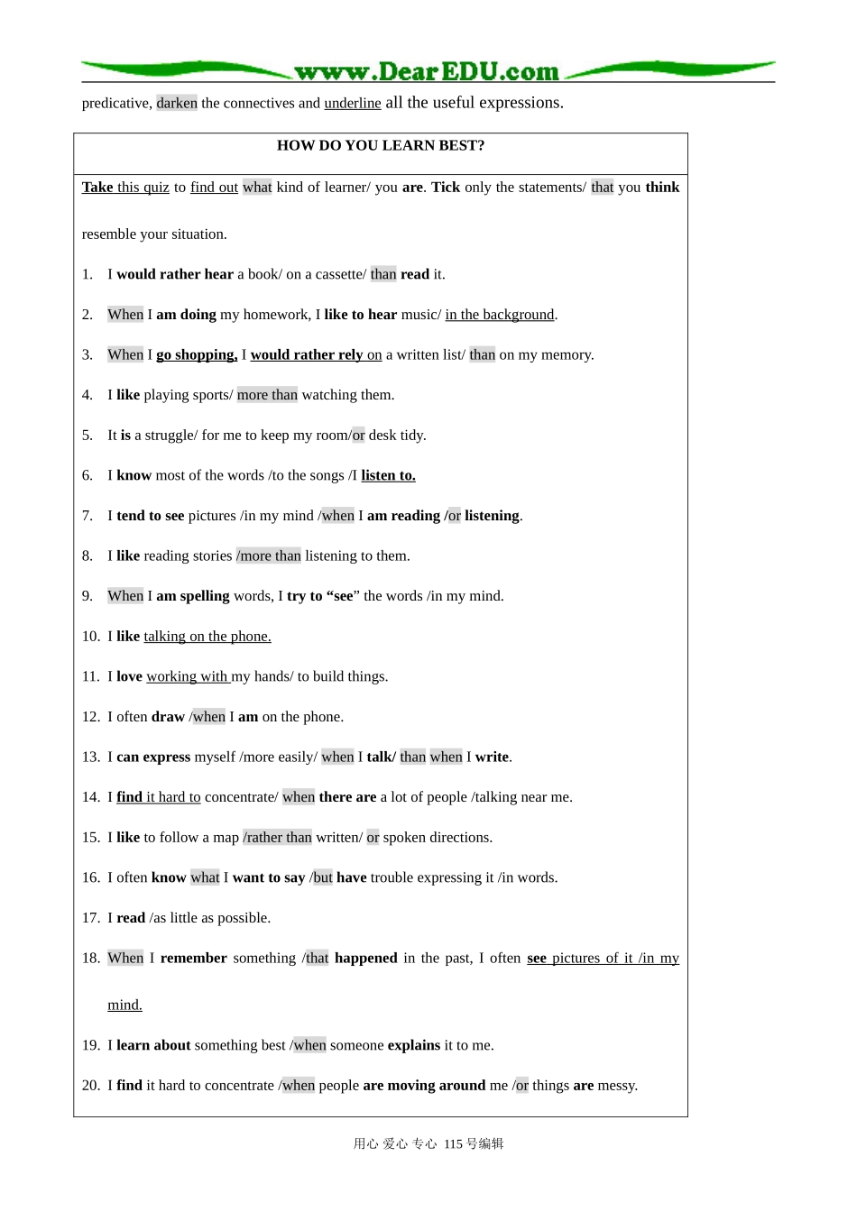 牛津版高中英语选修10Unit 4 Learning efficiently  Using Language_第2页