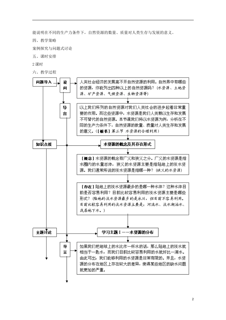 内蒙古赤峰二中高中地理 第三章第三节水资源的合理利用教案3 新人教版必修1_第2页