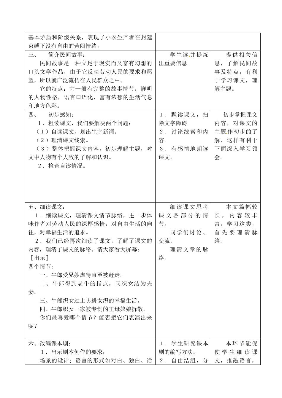 河北省石家庄市平山县第二中学七年级语文上册《牛郎织女》教案 冀教版_第2页