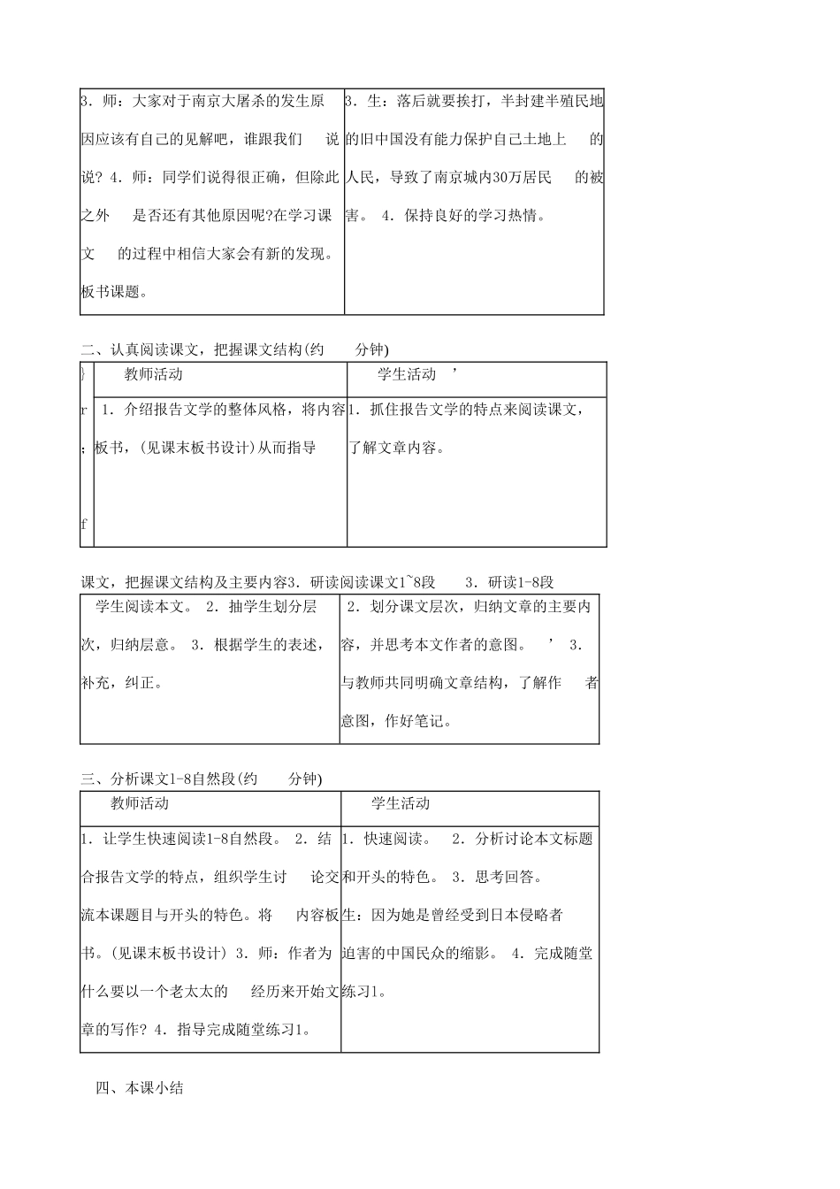 八年级语文下册南京大屠杀语文版_第2页