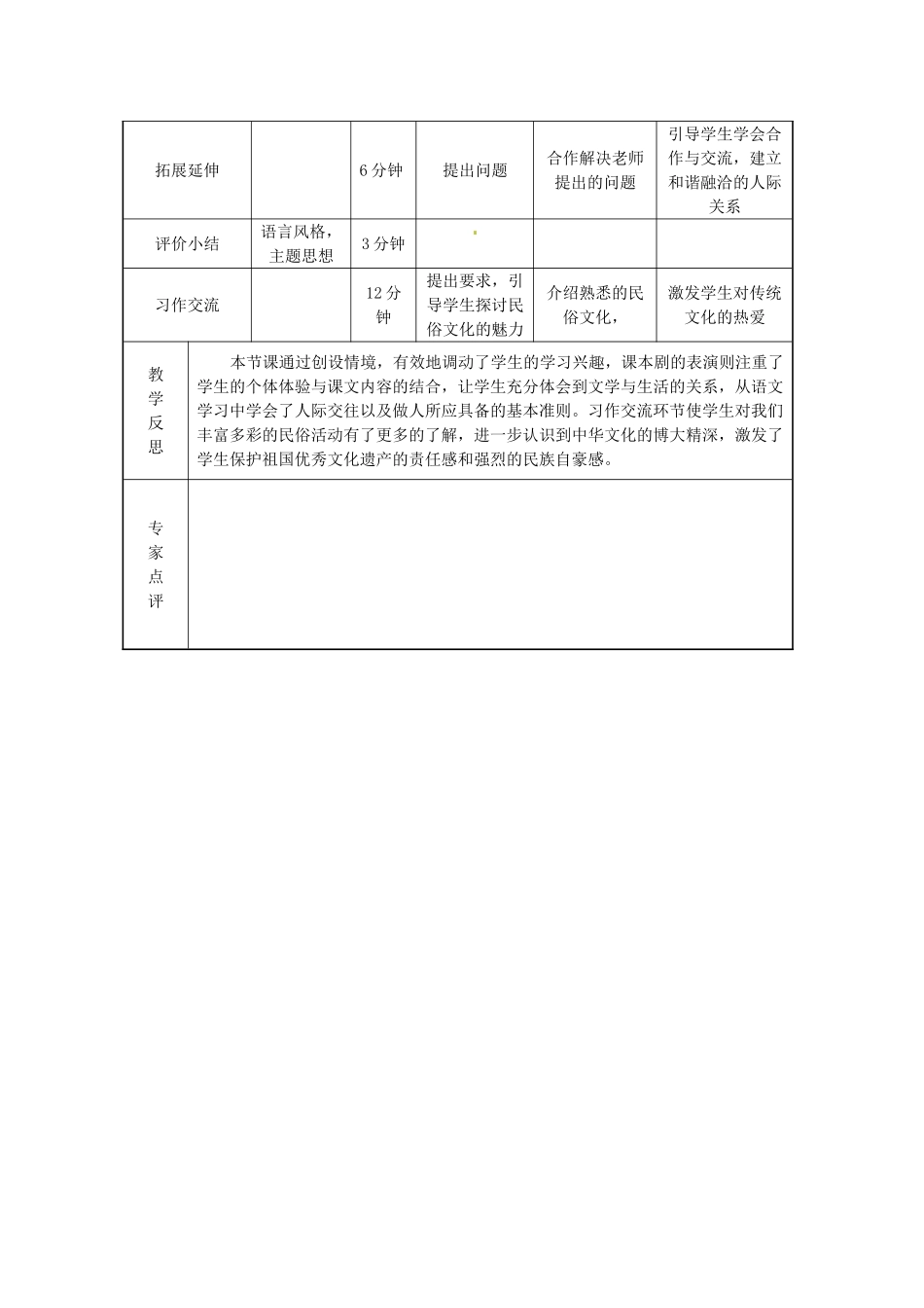 河南省洛阳东方二中八年级语文下册 泥人张教学设计 新人教版_第3页