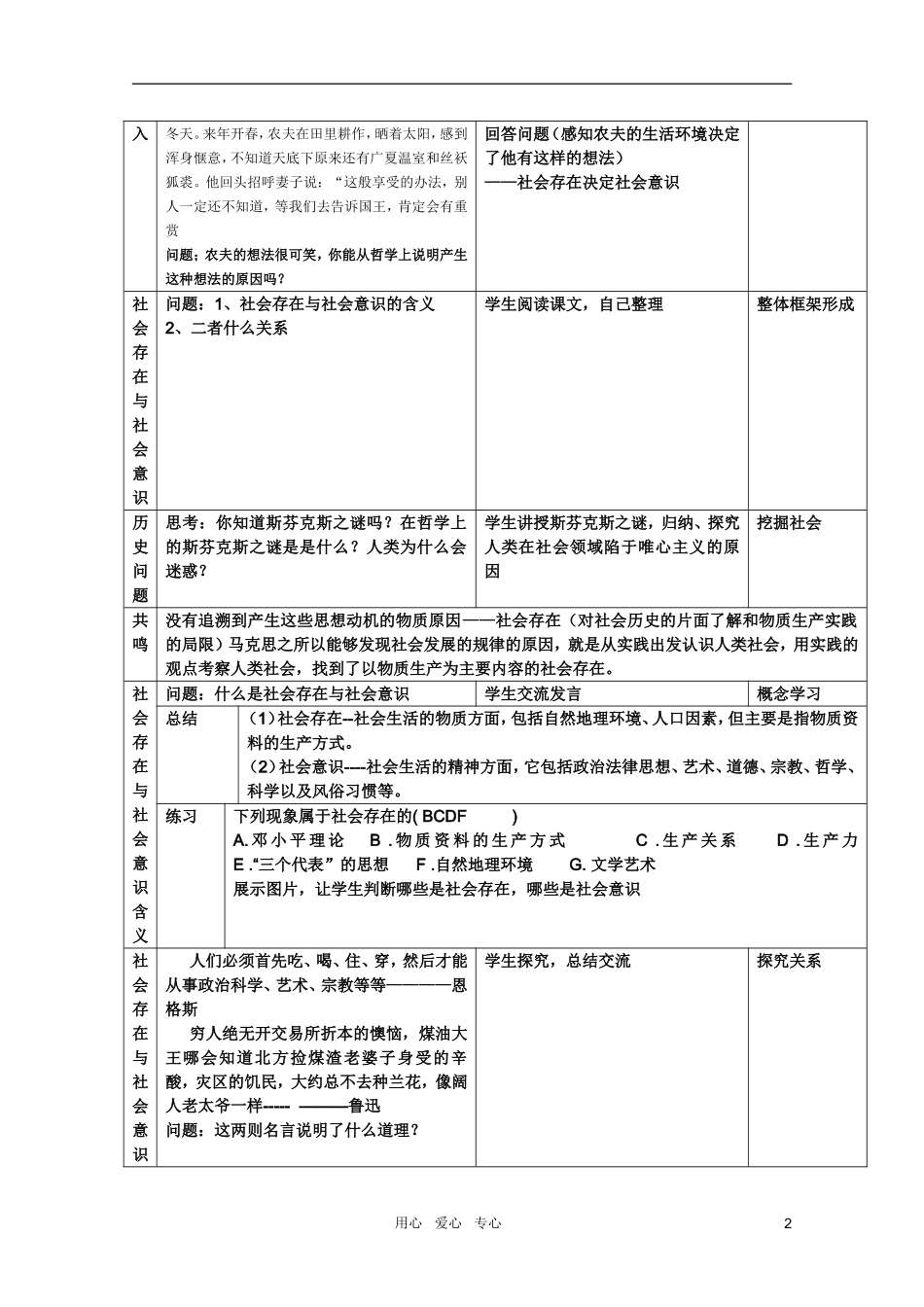 高中政治 3.11.1社会发展的规律教案 新人教必修4_第2页