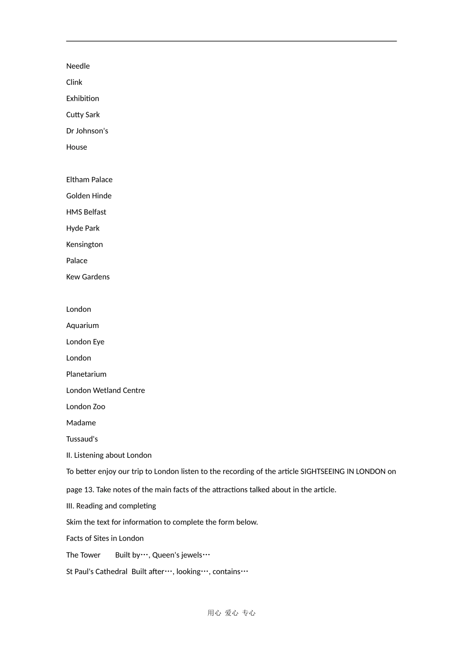 高中英语：Unit 2 《The United Kingdom》教案新人教版必修5_第2页