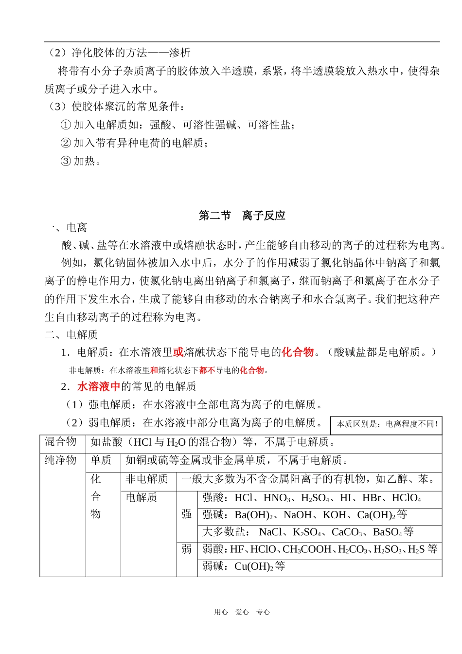 高一化学物质及其变化复习教案_第2页