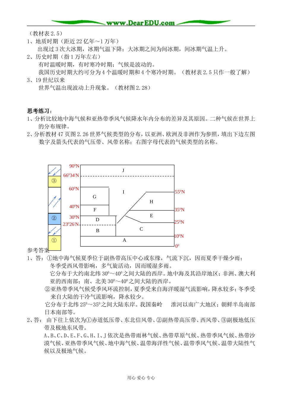 人教版高中地理必修上册气候的形成和变化_第3页
