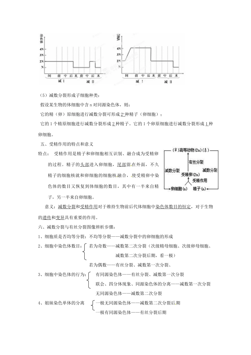 江苏省灌南高级中学高中生物 第2章 基因和染色体的关系》教案 苏教版必修2_第3页