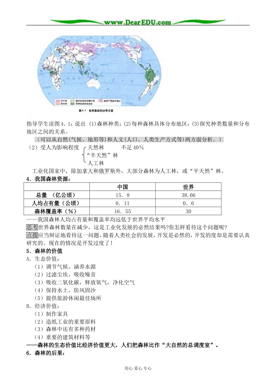 新人教版高中地理选修6森林及其保护_第2页