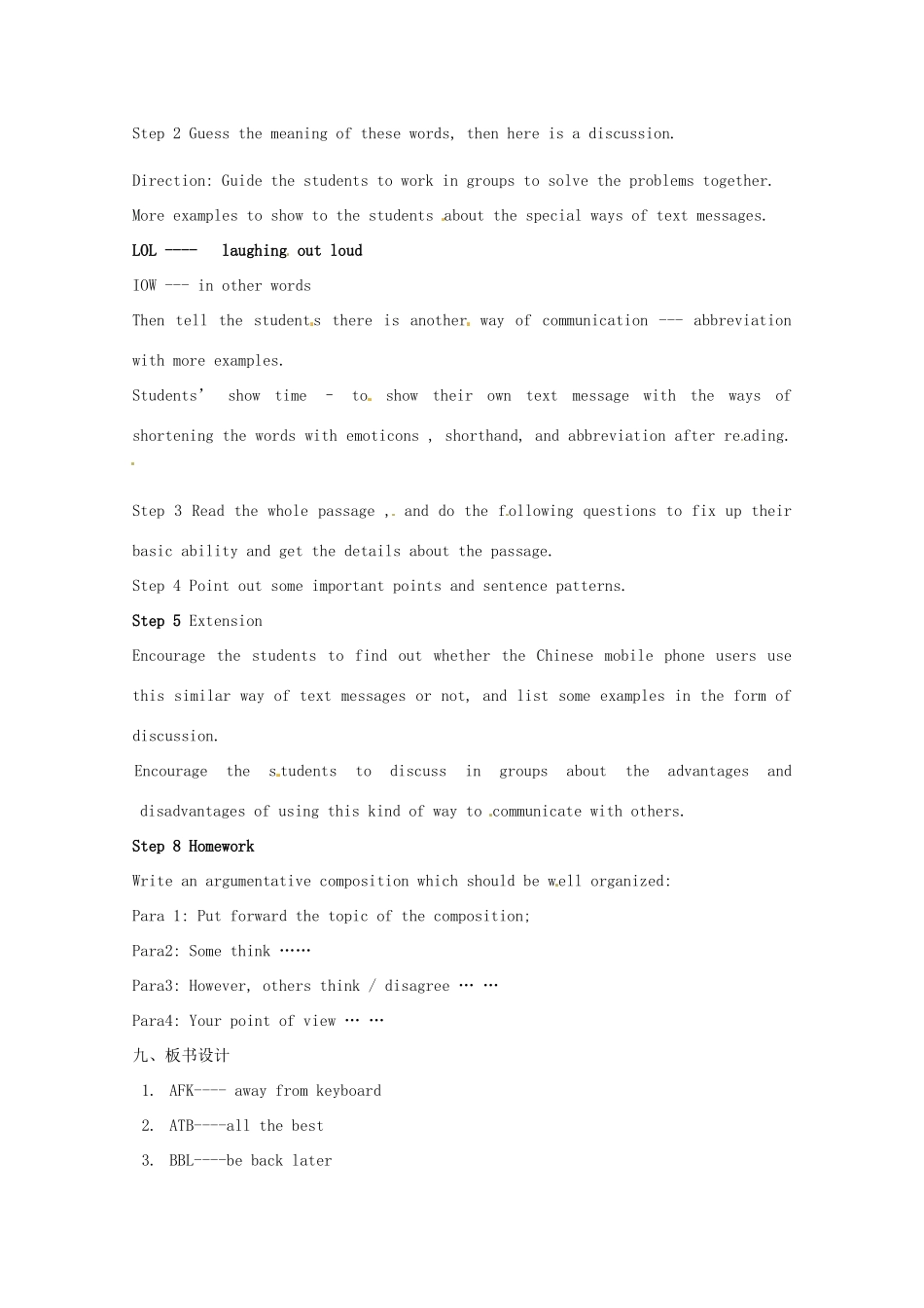 辽宁省大连铁路中学高中英语 Module6 Corner  教案 牛津版必修1_第2页