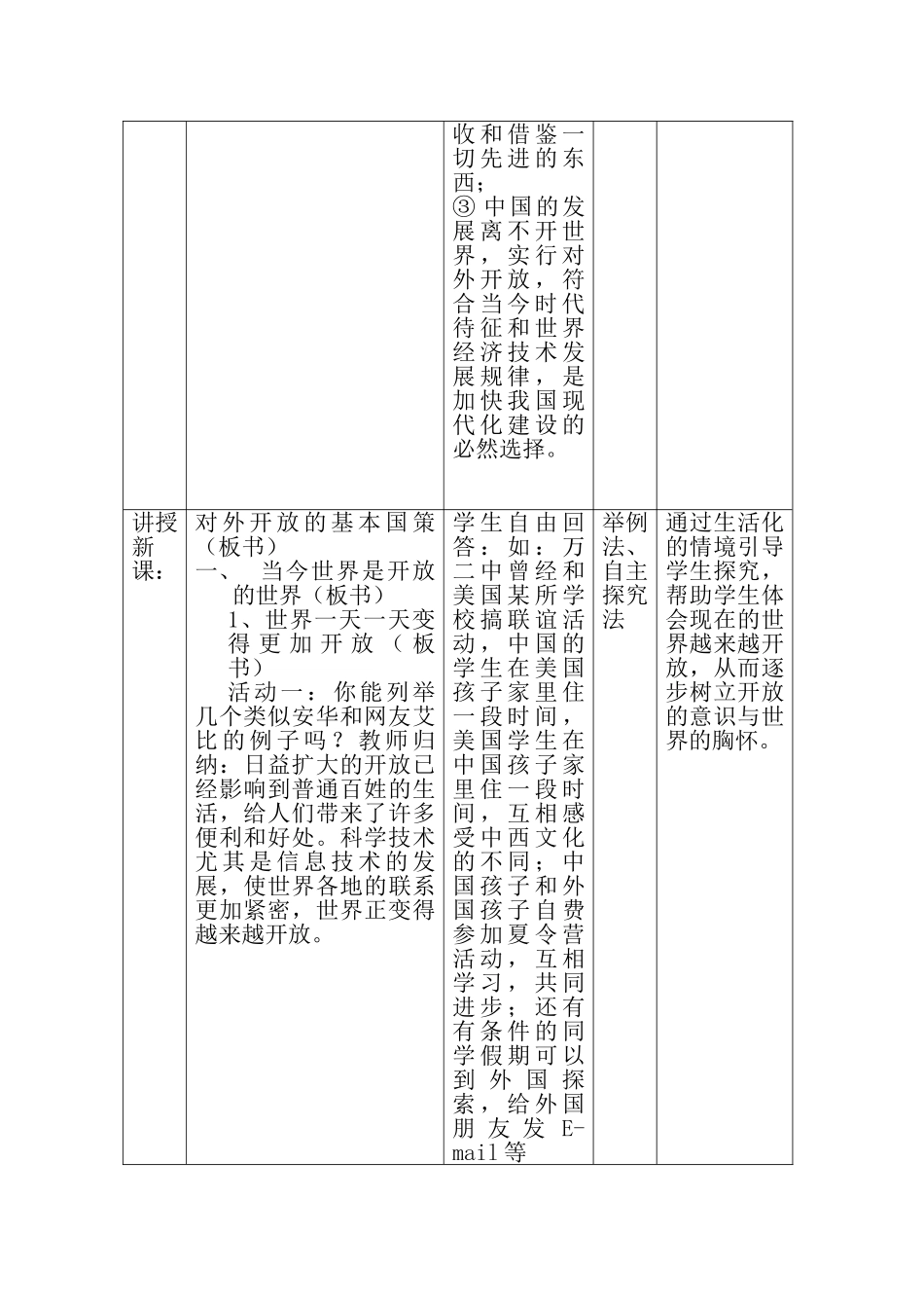 对外开放表格教案 _第2页