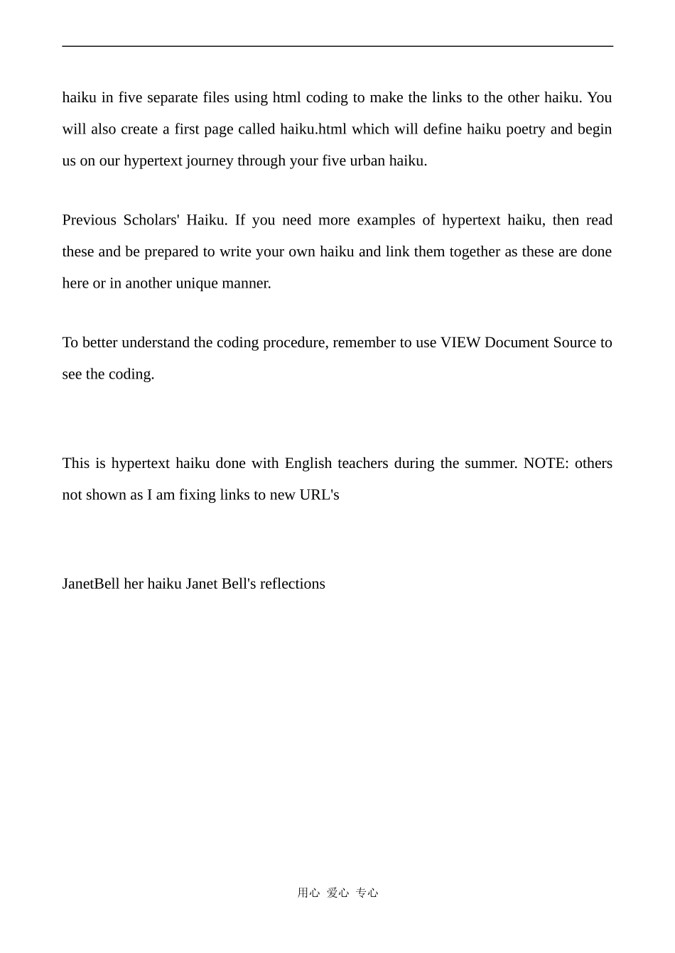 高中英语Unit2 Poems文章 Hypertext Haiku人教版选修六_第2页