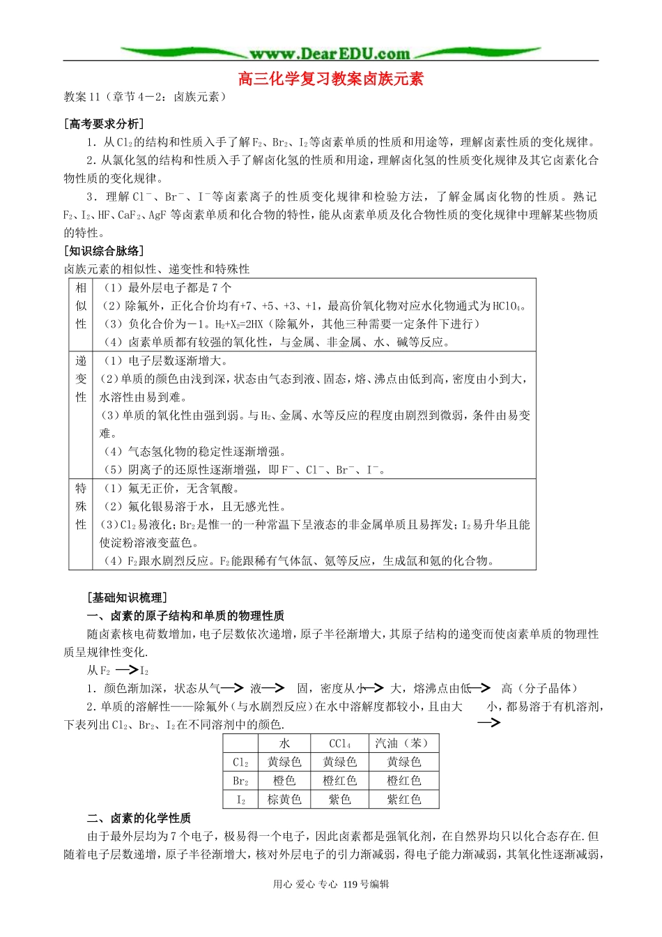 高三化学复习教案卤族元素_第1页
