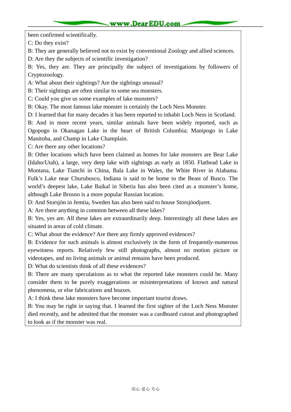 外研版英语必修4 Module6 Unexplained Mysteries of the Natural World--Speaking _第2页