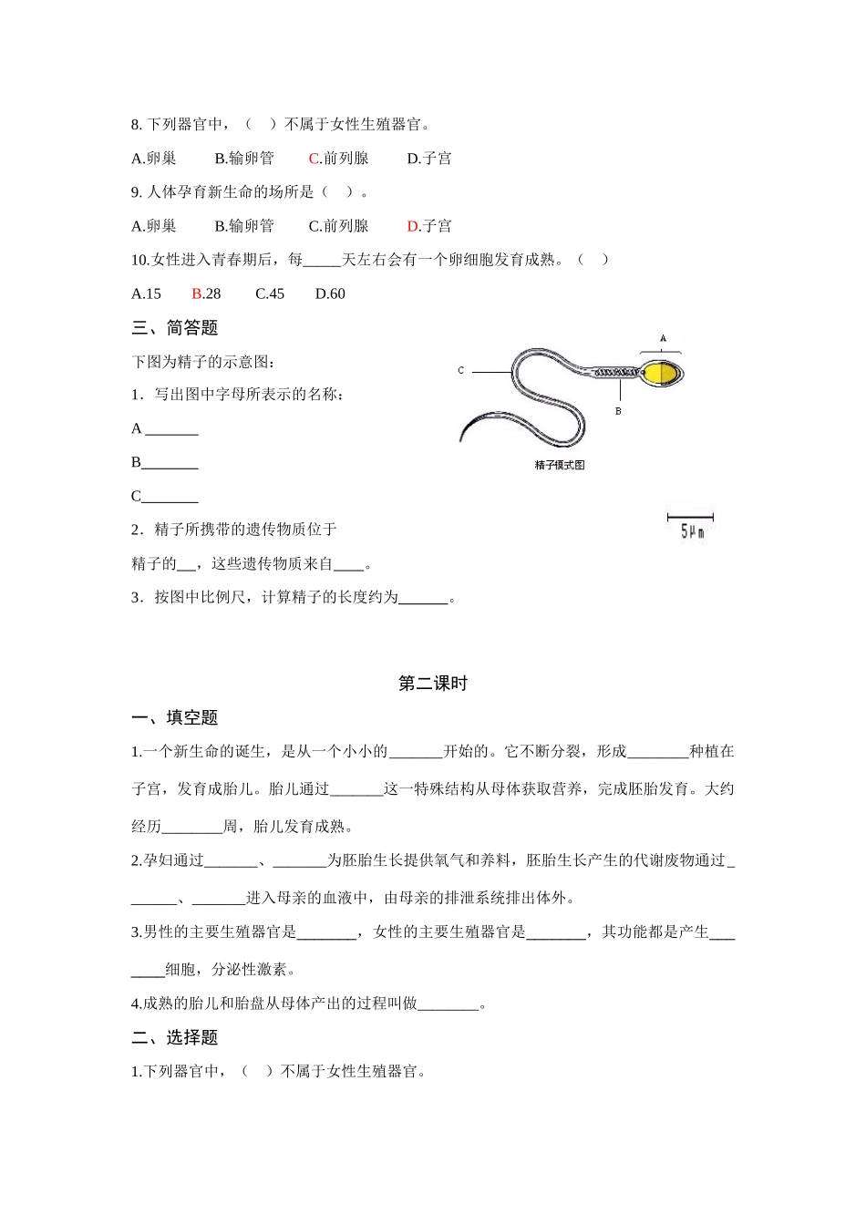 中学科学生物界的一员--人类_第2页