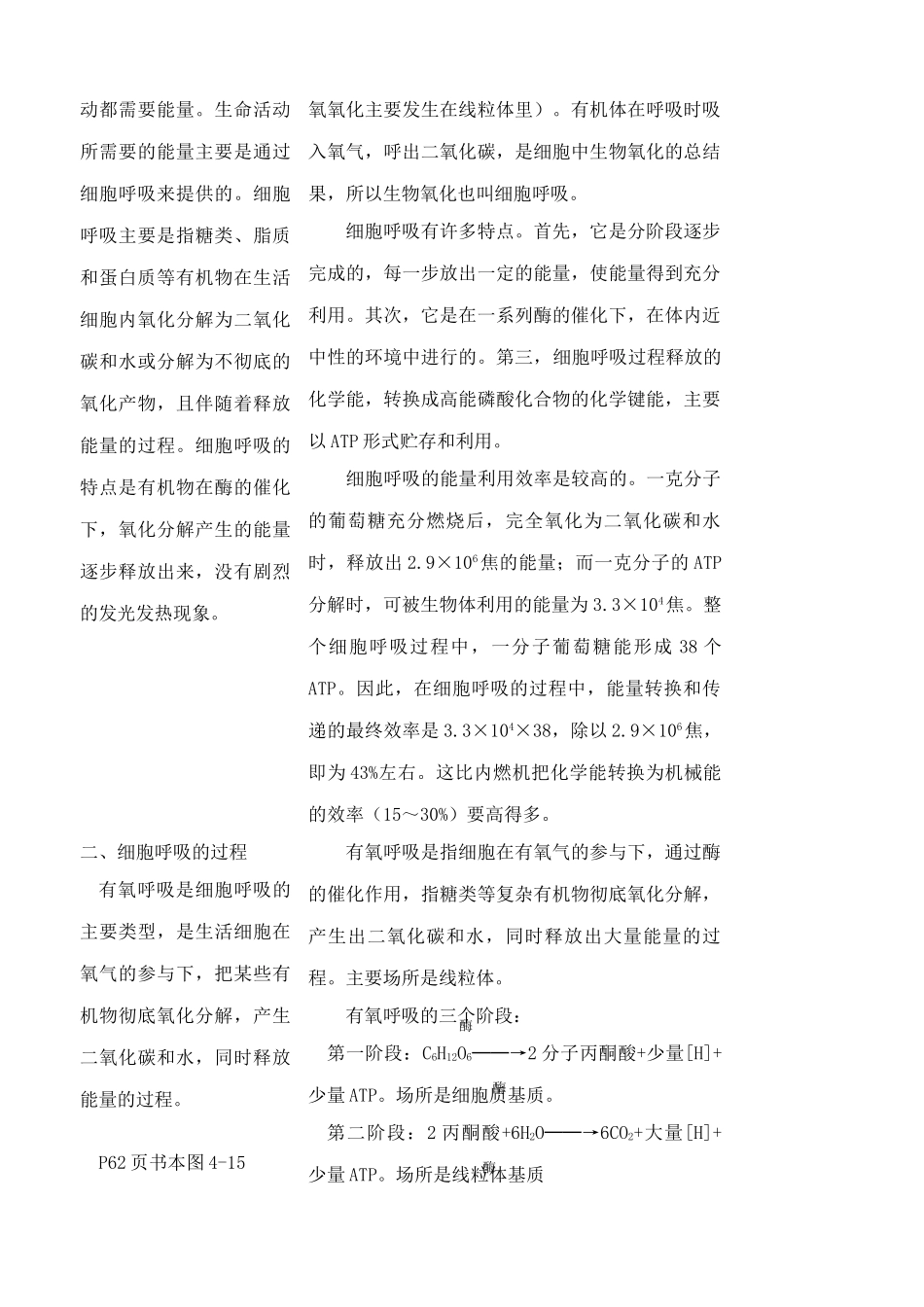 苏教版高中生物必修1细胞呼吸6_第2页