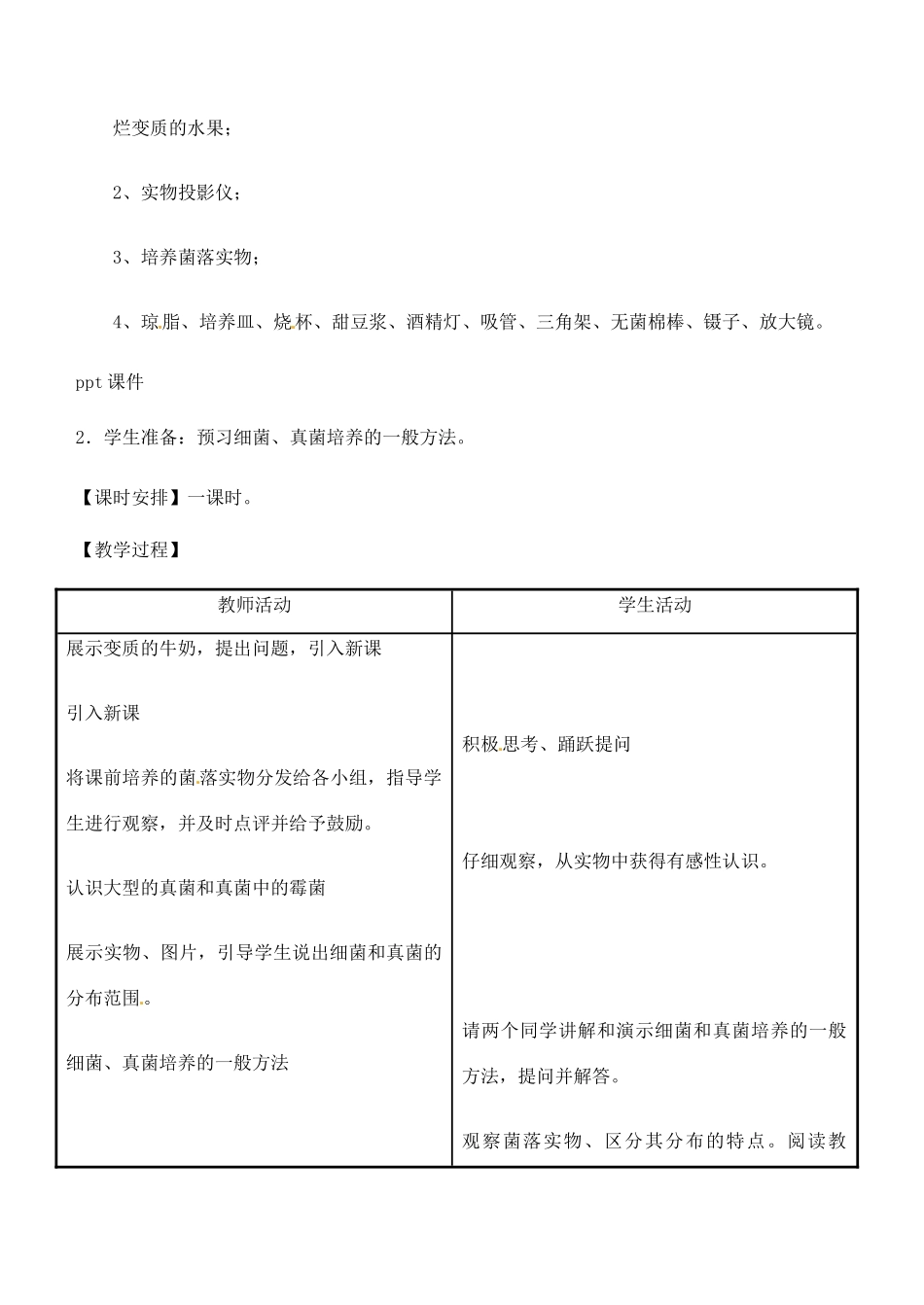 重庆市荣昌安富中学八年级生物 细菌和真菌的分布教案 人教新课标版_第2页