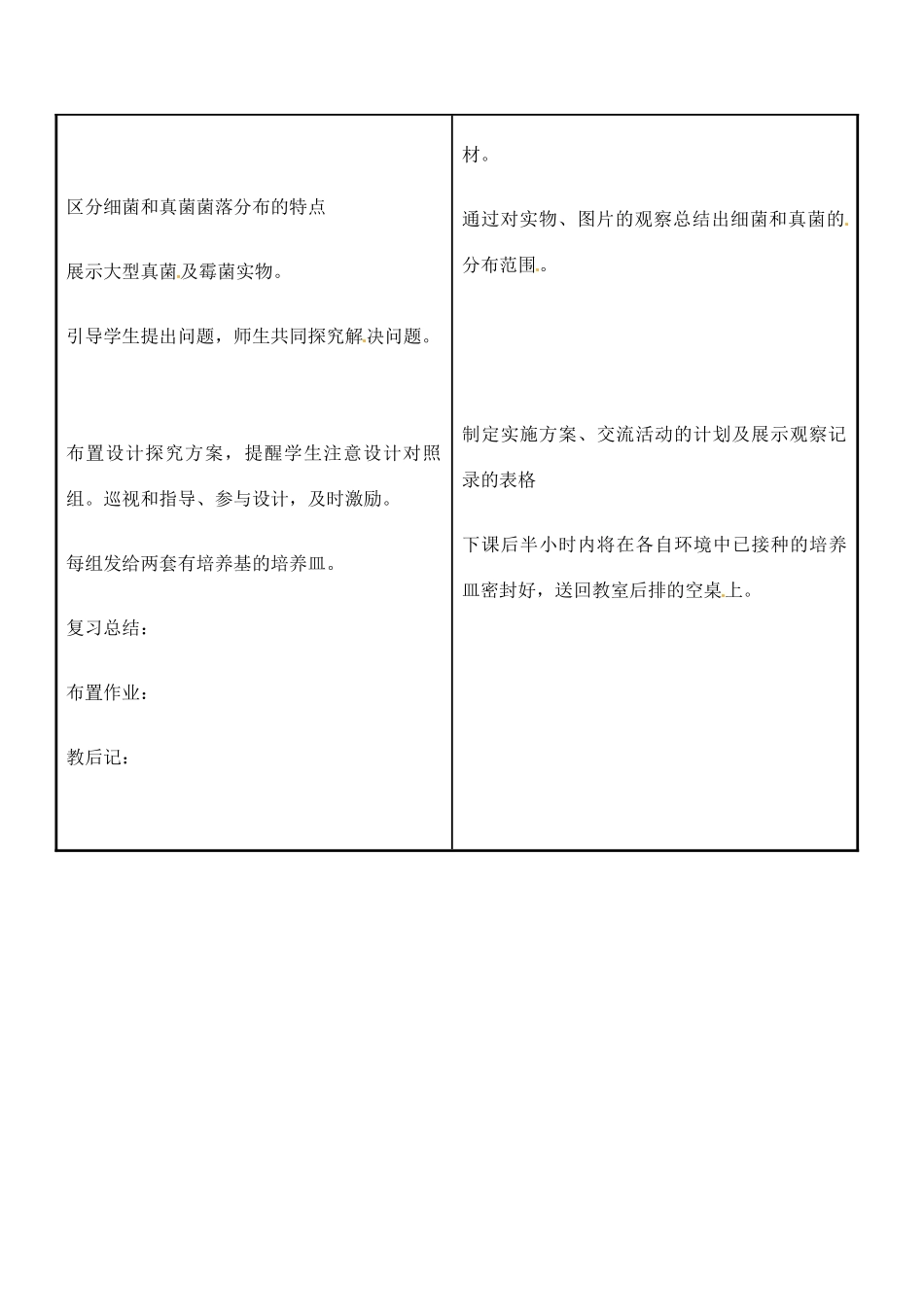 重庆市荣昌安富中学八年级生物 细菌和真菌的分布教案 人教新课标版_第3页